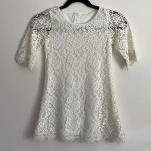 White lace dress